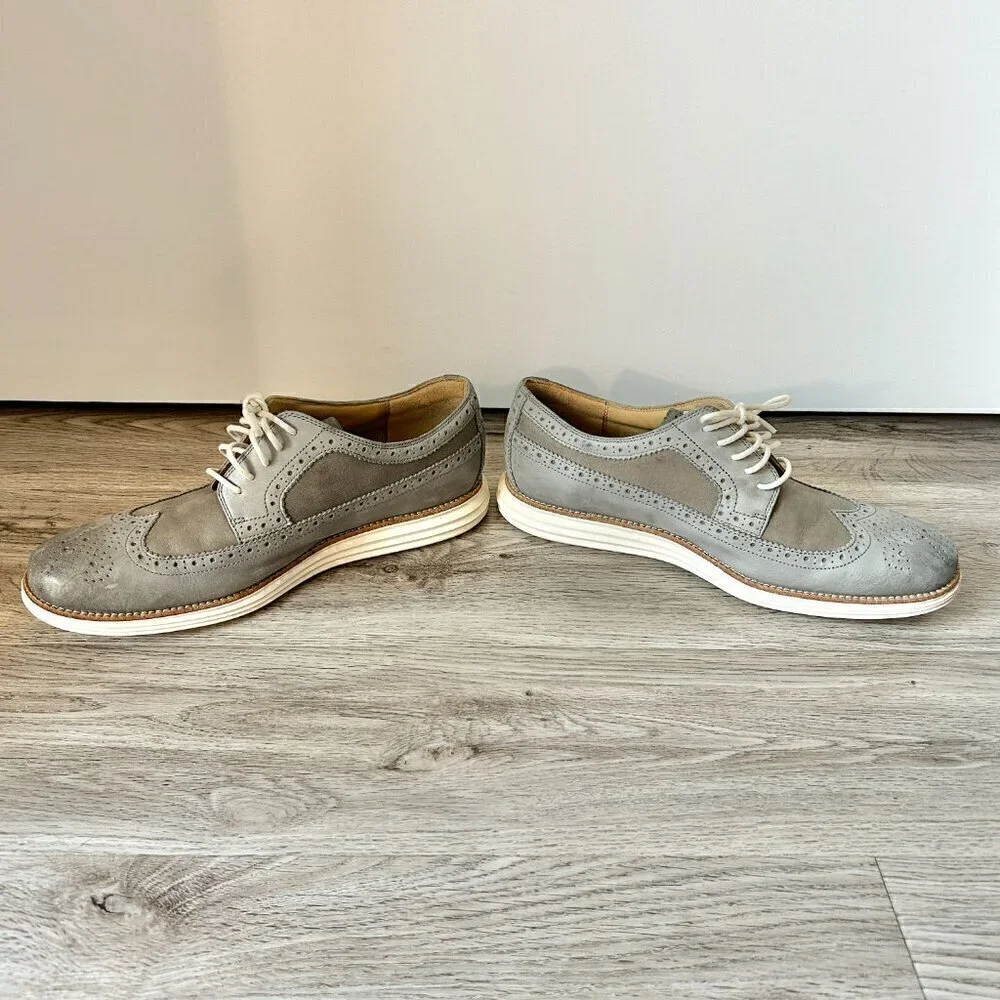 Cole Haan Men's Lunargrand Long Wing Oxfords Size 12